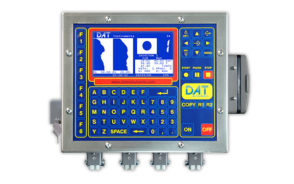 DAT instruments, JET 4000 AME / I datalogger, grouting, cement injections. Datalogger con automatismi.