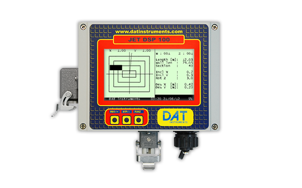 DAT instruments, JET DSP 100 / D datalogger, diaphragm walls, hydromills, diaframmi, idrofrese.
